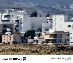 Vivo X300 Pro without teleconverter 1600 mm