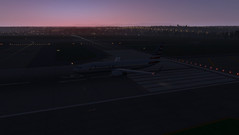 XPlane 11 Boeing 737-800 night. (Source: Own)