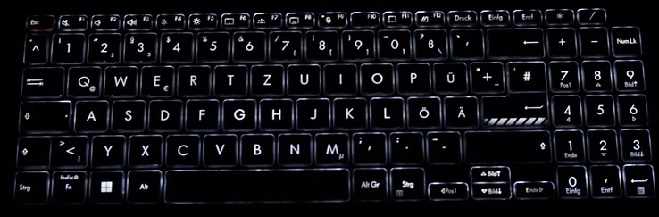 Uniform keyboard backlight