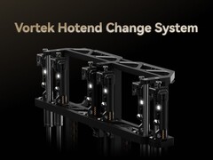 Vortek hotend change system gantry that enables quick hotend swaps. (Image source: Bambu Lab)