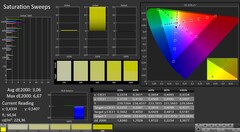 CalMAN: Saturation (after calibration)