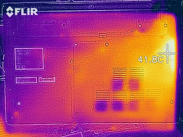 Heat distribution under load (underside)