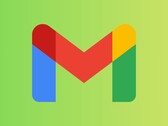 Google Gmail logo with colorful design on green background