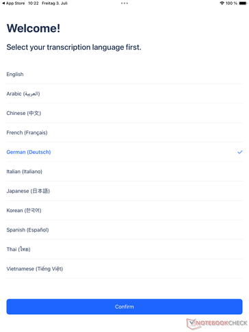 A total of eleven languages are available.