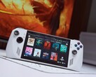 Modded Asus ROG Ally with a 90Wh battery and custom 3D-printed backplate, running SteamOS and showcasing a library of AAA and indie games on its home screen. (Image source: Miner TechTips / YouTube)