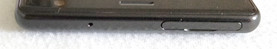 top: SIM drawer, microphone