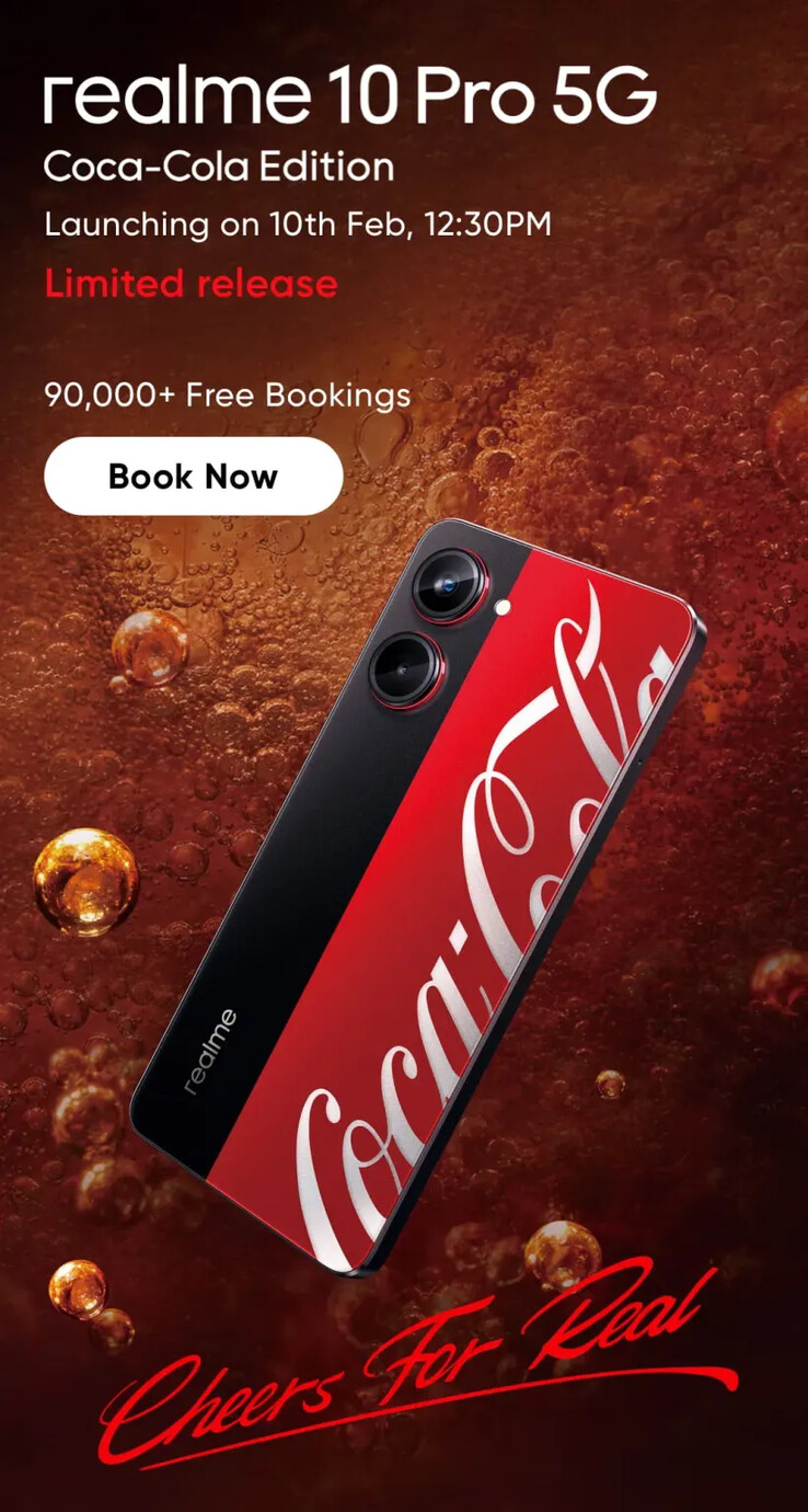 The 10 Pro Coca-Cola Edition. (Source: Realme)