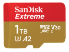 The latest SanDisk microSD card packs a 1 TB punch. (Source: SanDisk)