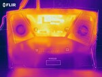 Heat map of the bottom of the device under load