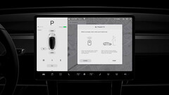 The US$350 Model 3 HomeLink garage door opener accessory (image: Tesla)