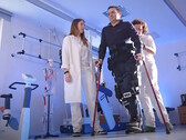 Rehab Technologies TWIN exoskeleton assists in rehabilitation of stroke and spinal cord injury patients. (Source: Rehab Technologies on YouTube)