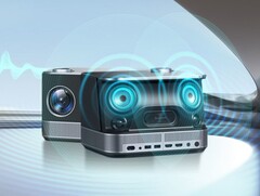 The AURZEN Boom projector has up to 450 ANSI lumens brightness. (Image source: AURZEN)