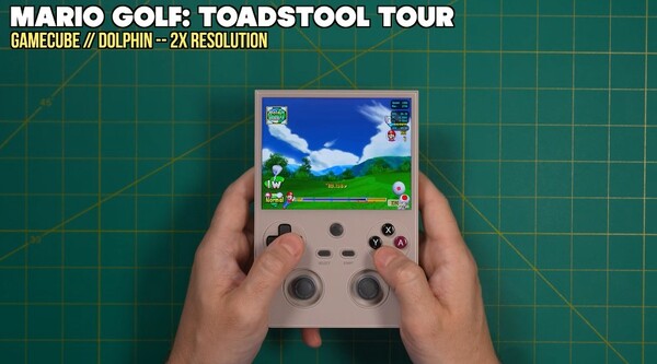 The Anbernic RG477V runs into some emulation issues due to its Mali GPU. (Image source: Retro Game Corps)