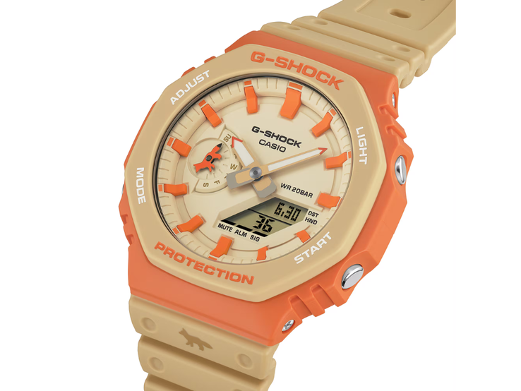 The Casio G-Shock Maison Kitsuné watch GA-2110MK-5A. (Image source: Casio)