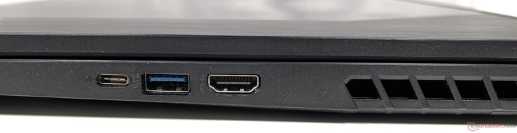 Right side: one USB 3.2 Gen 2 Type-C port, one USB 3.2 Gen 2 Type-A port (Power Delivery), HDMI 2.0 output