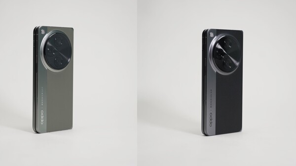 Image of a canceled Oppo Find N3 design with a dual material finish. (image source: Cai Zuxuan on Weibo)