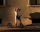 The SWAN Folding Electric Scooter has larger 16-inch wheels. (Image source: SWAN)