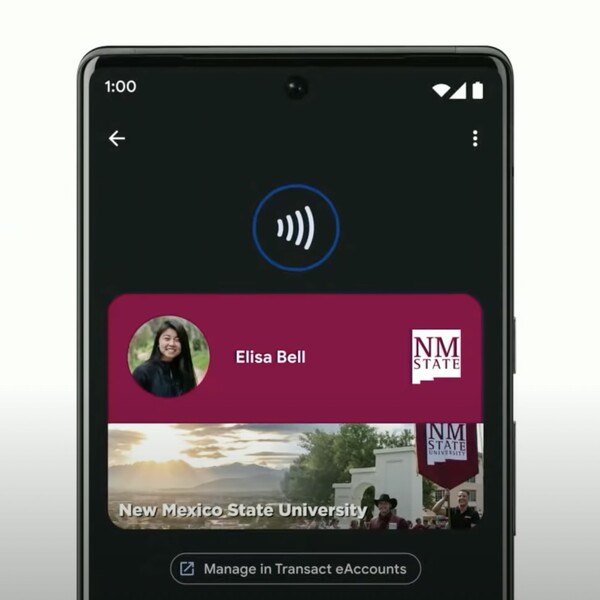 Student ID cards with contactless verification will soon be available in Google Wallet. (Image source: Google)