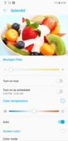 Display color settings