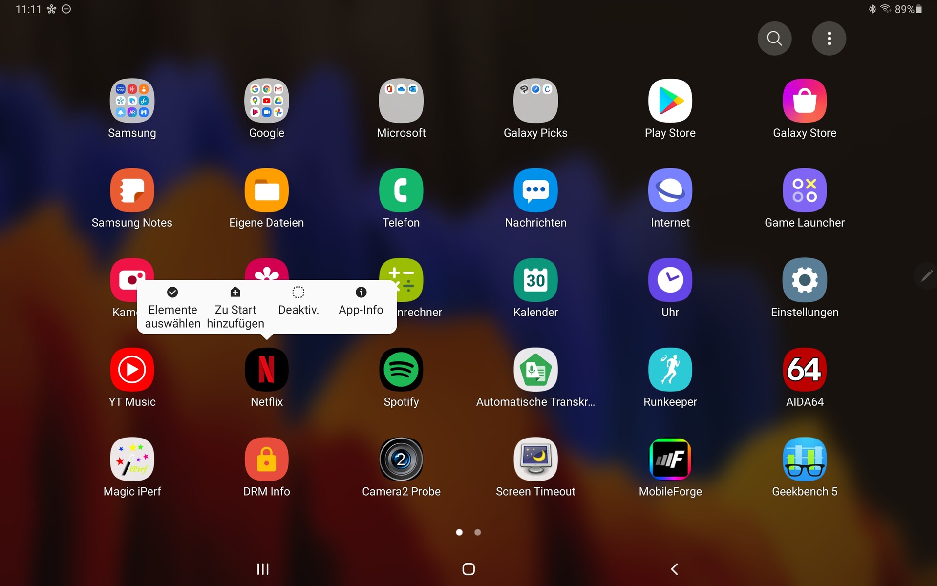 samsung tab s7 apps