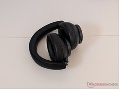 Earcups fold for a smaller form factor.