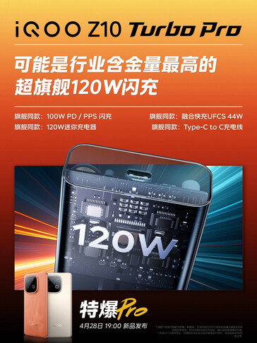 iQoo hypes the Z10 Turbo series' ground-breaking battery and charging specs in advance. (Source: iQoo CN)