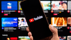 Smartphone with YouTube app. (Image source: noyb)