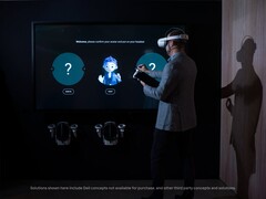 Concept Nyx will use virtual reality and mixed reality to change how people connect for business meetings or gaming sessions. (All images via Dell)