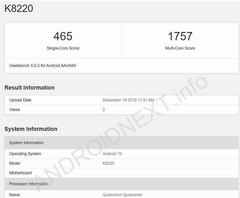 The Snapdragon 765 may be a killer mid-range SoC. (Image via Android Next)