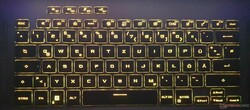 3-level RGB key backlighting