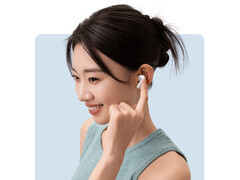 The BP1 wireless earbuds cost around $20 in China. Pictured: a promo picture of the ANC buds. (Image source: Baseus)