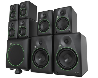 The entire CR Series family of speakers (Image source: Mackie)