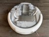Not only the station but also the top of the robot vacuum is transparent.
