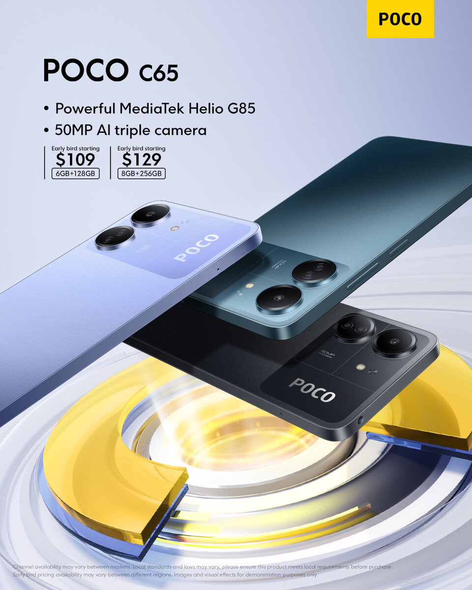 POCO C65: New budget smartphone detailed ahead of early November launch -   News