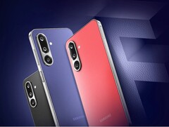 The Samsung Galaxy F36 5G comes in coral red, luxe violet, and onyx black faux leather textures (Image source: Samsung)