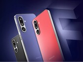 The Samsung Galaxy F36 5G comes in coral red, luxe violet, and onyx black faux leather textures (Image source: Samsung)