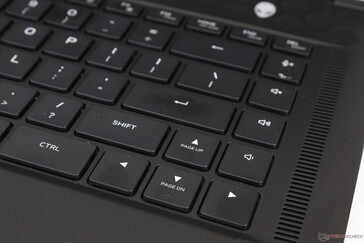 Full-size arrow keys are a huge upgrade from the smaller keys on the older m15 series