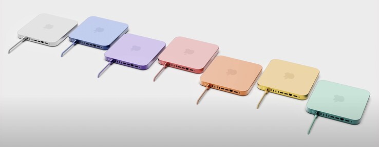 Potential Apple Mac mini colors. (Image source: ZONEofTECH)