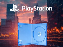 Banner for Sony stock shown with empty physical game case