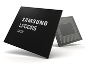 Samsung's latest LPDDR5 DRAM has 16GB on a single module. (Source: Samsung)