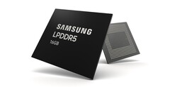 Samsung's latest LPDDR5 DRAM has 16GB on a single module. (Source: Samsung)