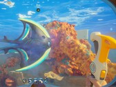 A screengrab of a modded version of Subnautica 2 featuring killable creatures