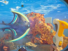A screengrab of a modded version of Subnautica 2 featuring killable creatures