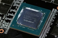 A TU104-400A-A1 GPU. (Source: Guru3D.com)