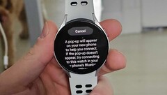 A Galaxy Watch with the new beta feature. (Source: Max Weinbach via 9to5Google)