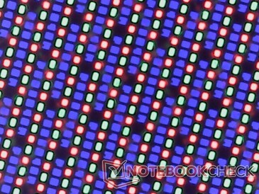 Sharp RGB subpixels with minimal graininess