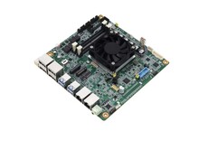 Aaeon's MIX-PT LWV1 Mini ITX motherboard looks like a typical compact SFF motherboard with a built-in fan.
