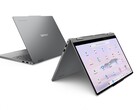 The Lenovo Chromebook Plus 2-in-1 sports a 14-inch IPS display with touch support. (Image source: Lenovo)