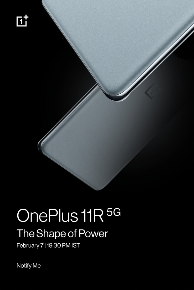 The 11R's new poster suggests a twist on its flagship sibling's design. (Source: OnePlus)