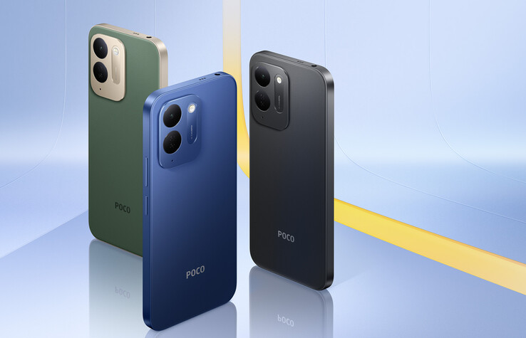 The Poco C95 Pro comes in Black, Blue and Green finishes.